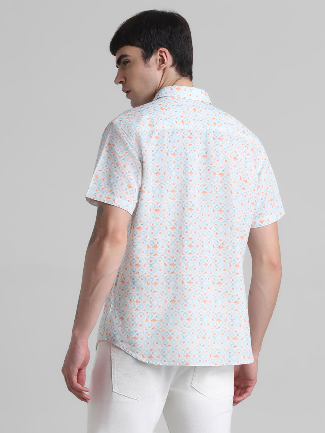 JACK&JONES Regular Fit Geometric Shirts