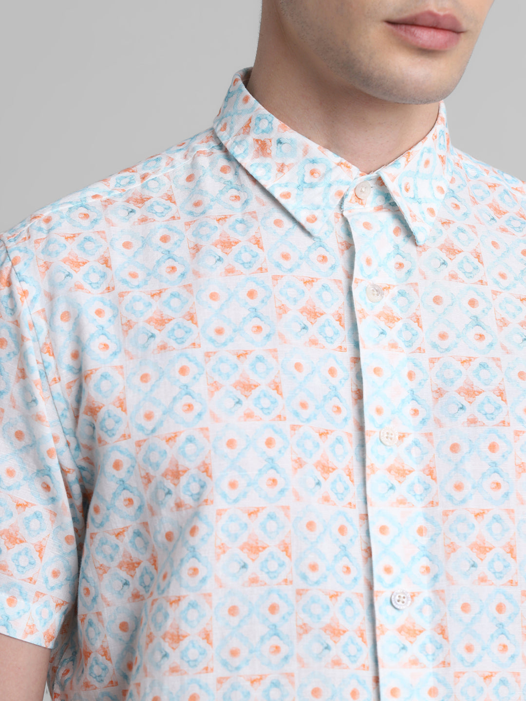 JACK&JONES Regular Fit Geometric Shirts