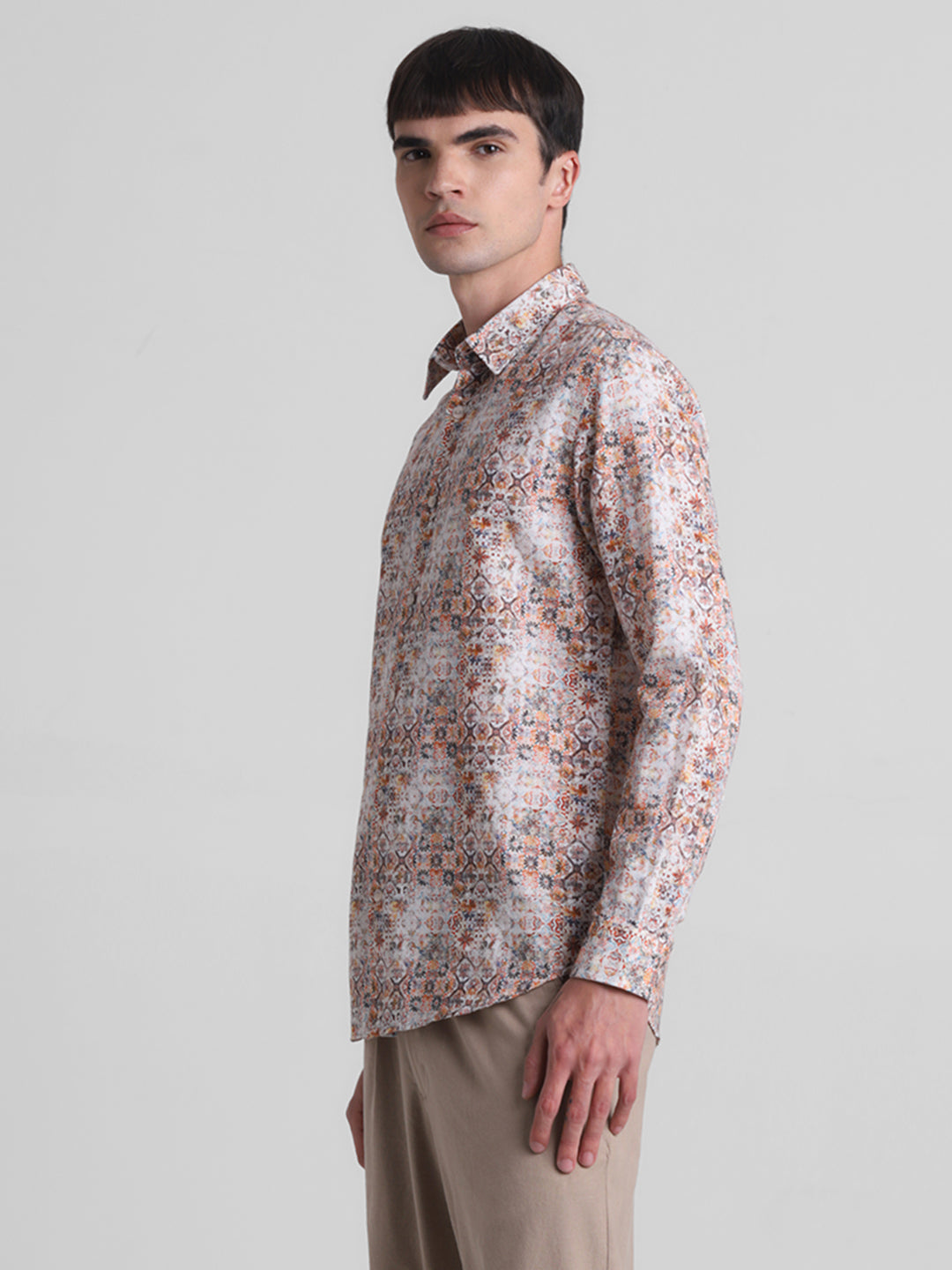 All-Over Mosaic Print Shirt