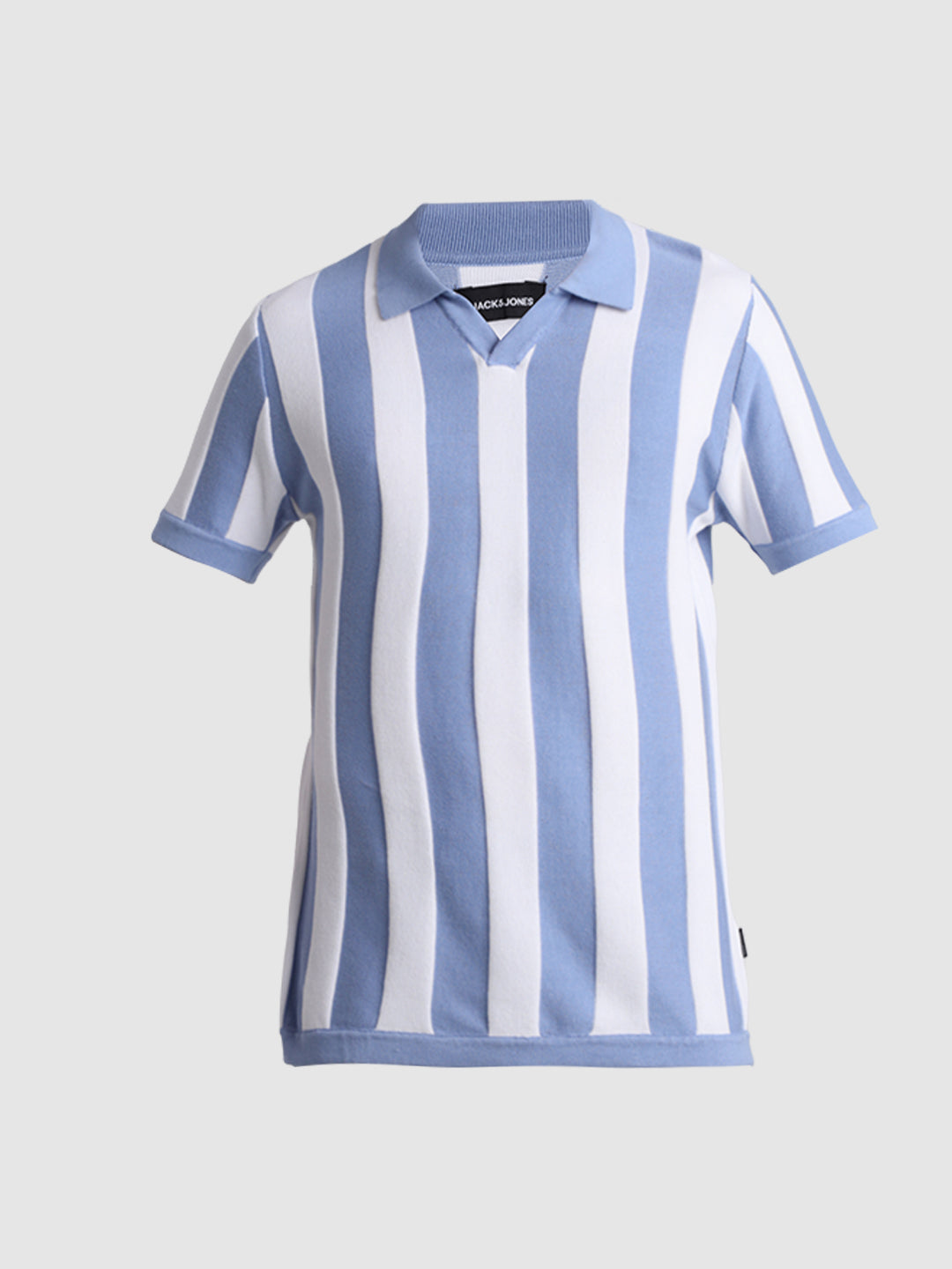 Striped Flat Knit Polo