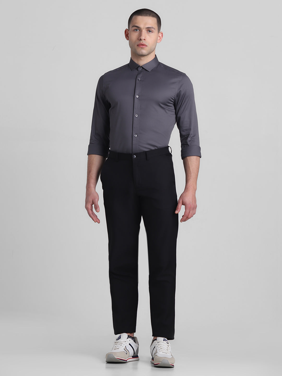 Classic Dark Grey Formal Shirt