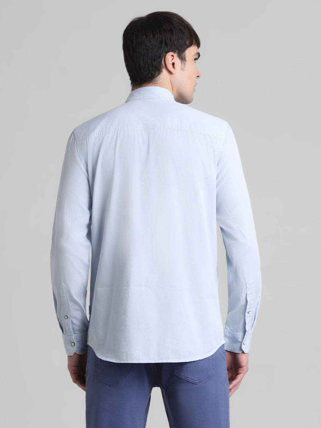 Light Blue Denim Full Sleeves Shirt