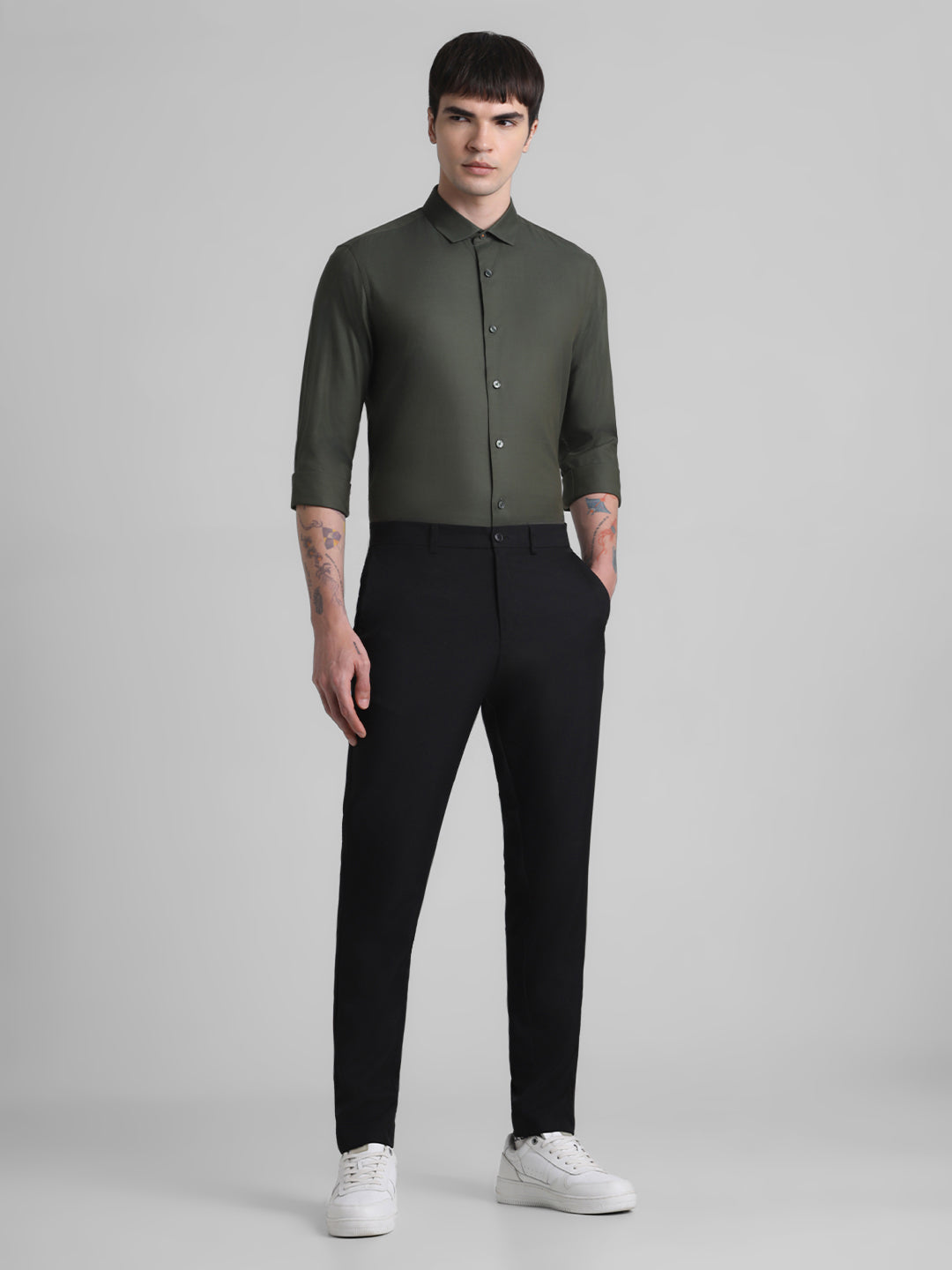 Olive Full Sleeves Shirt