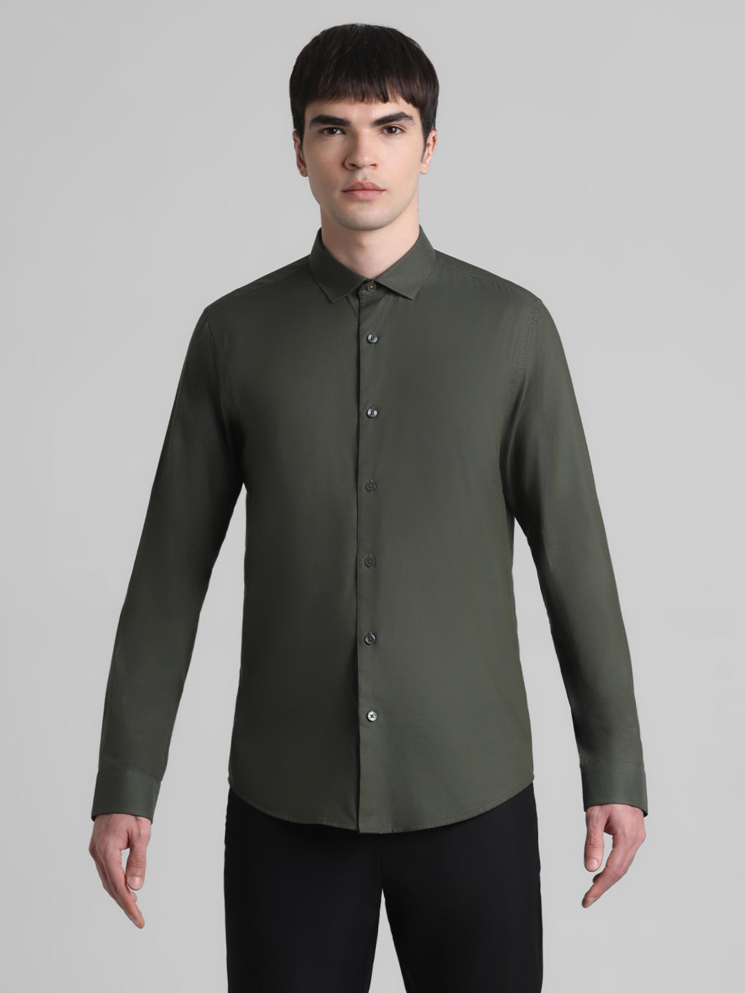 Olive Full Sleeves Shirt