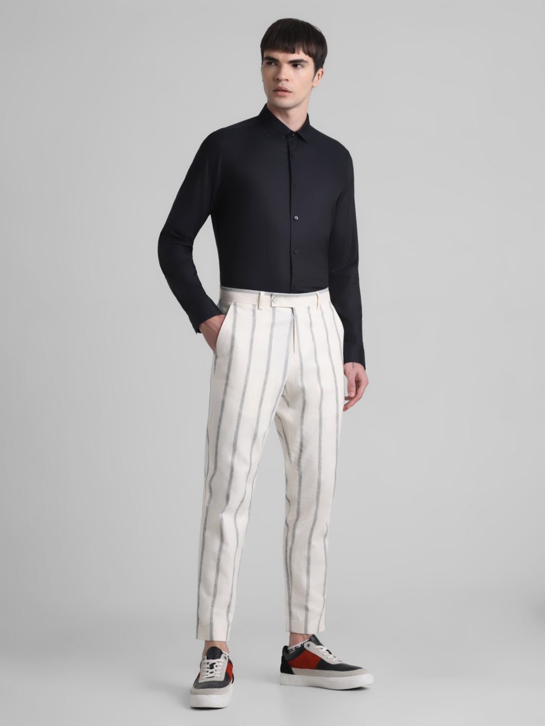 Black Check Full Sleeves Shirt