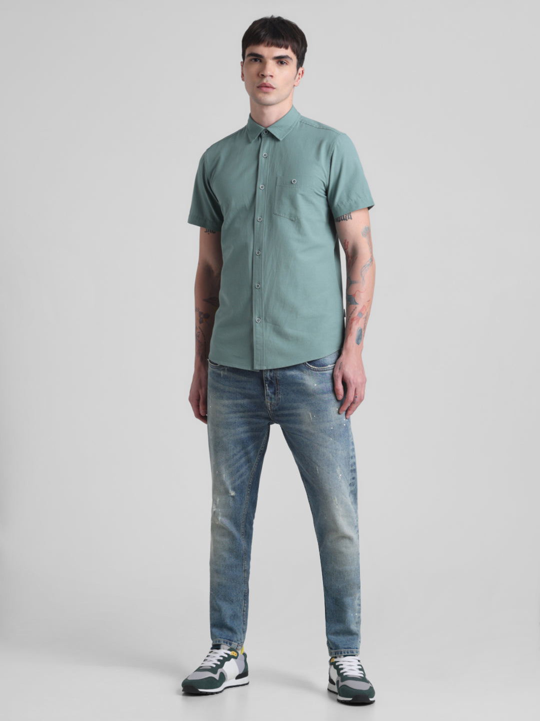 Green Short Sleeve Shirt