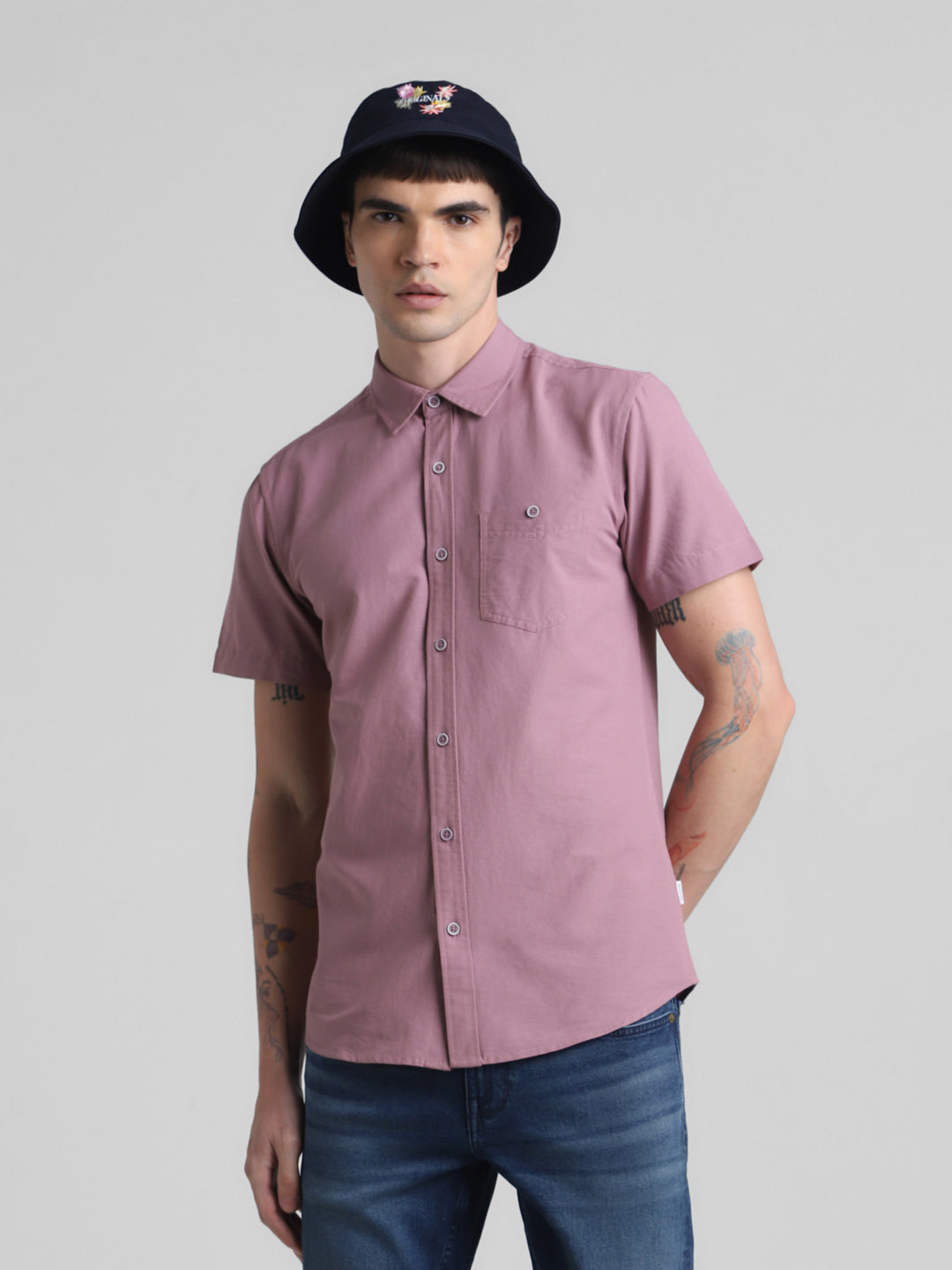 Mauve Short Sleeve Shirt - S