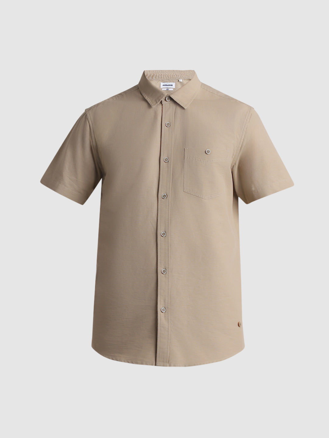 Beige Short Sleeve Shirt