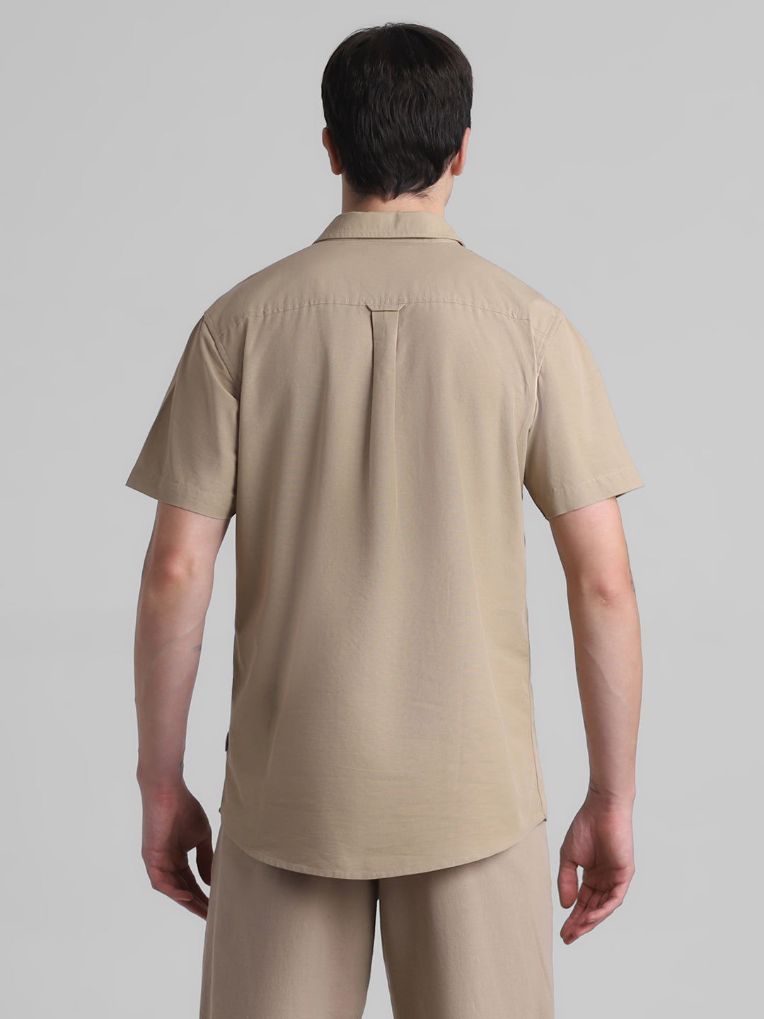 Beige Short Sleeve Shirt