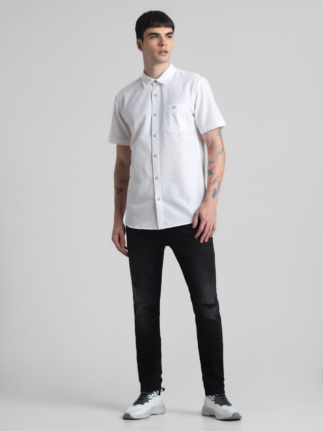 White Short Sleeve Shirt