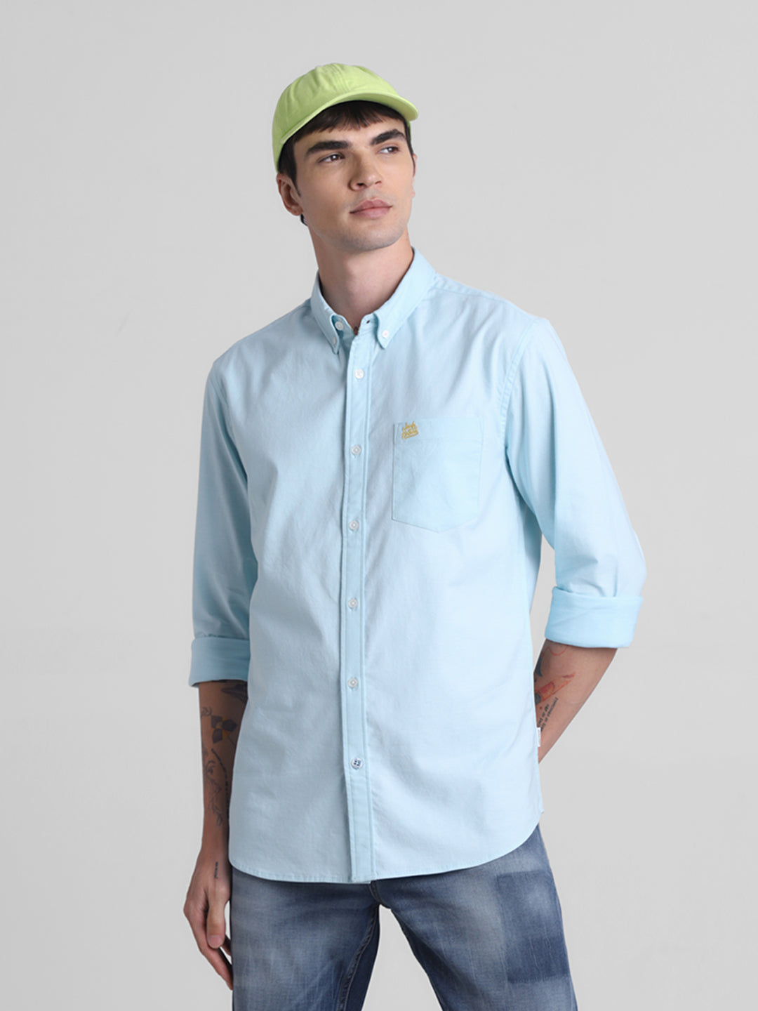 Sky Blue Button-Down Shirt