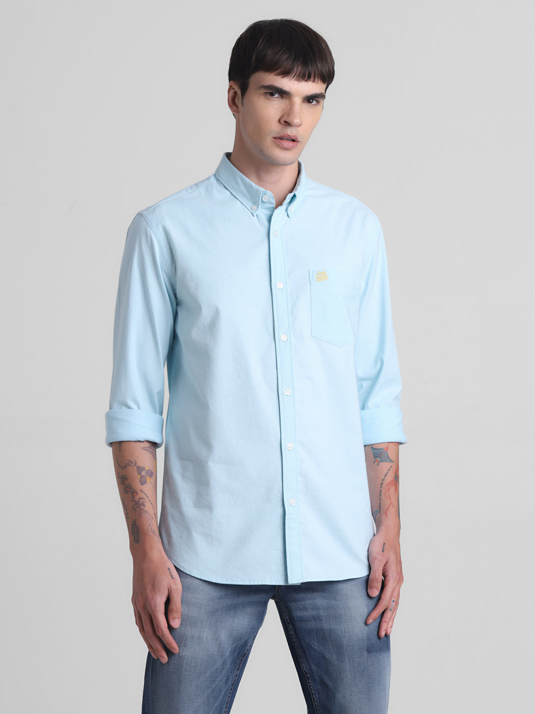 Sky Blue Button-Down Shirt