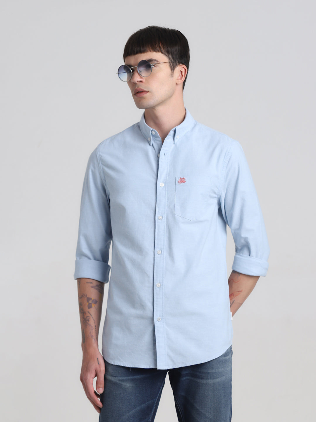 Blue Button-Down Shirt