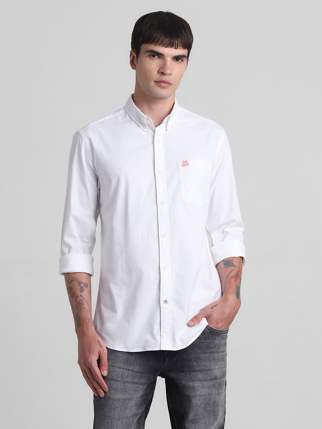 White Button-Down Shirt