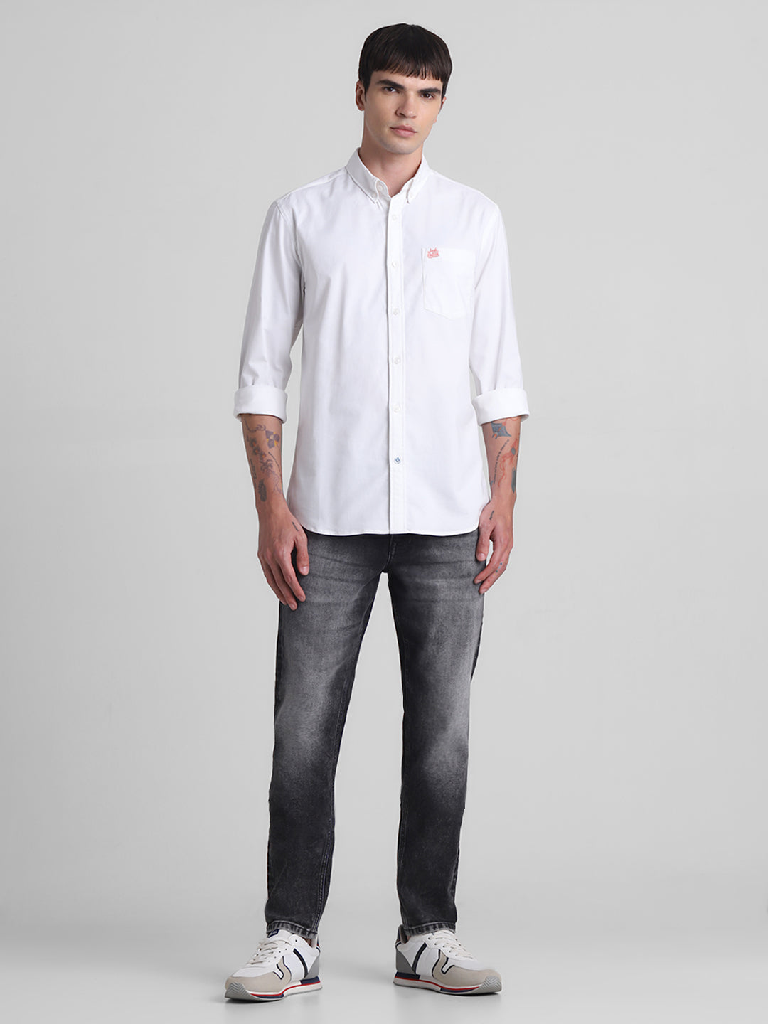 White Button-Down Shirt