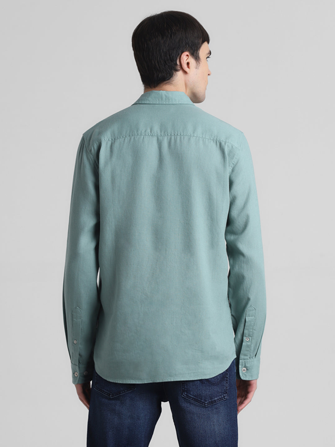 Sage Green Linen Blend Shirt