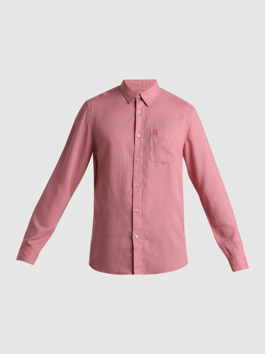 Pink Linen Blend Shirt