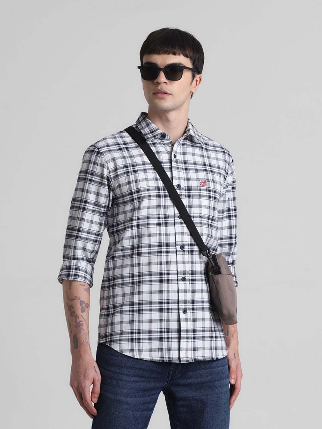 JACK&JONES Slim Check Small Shirts
