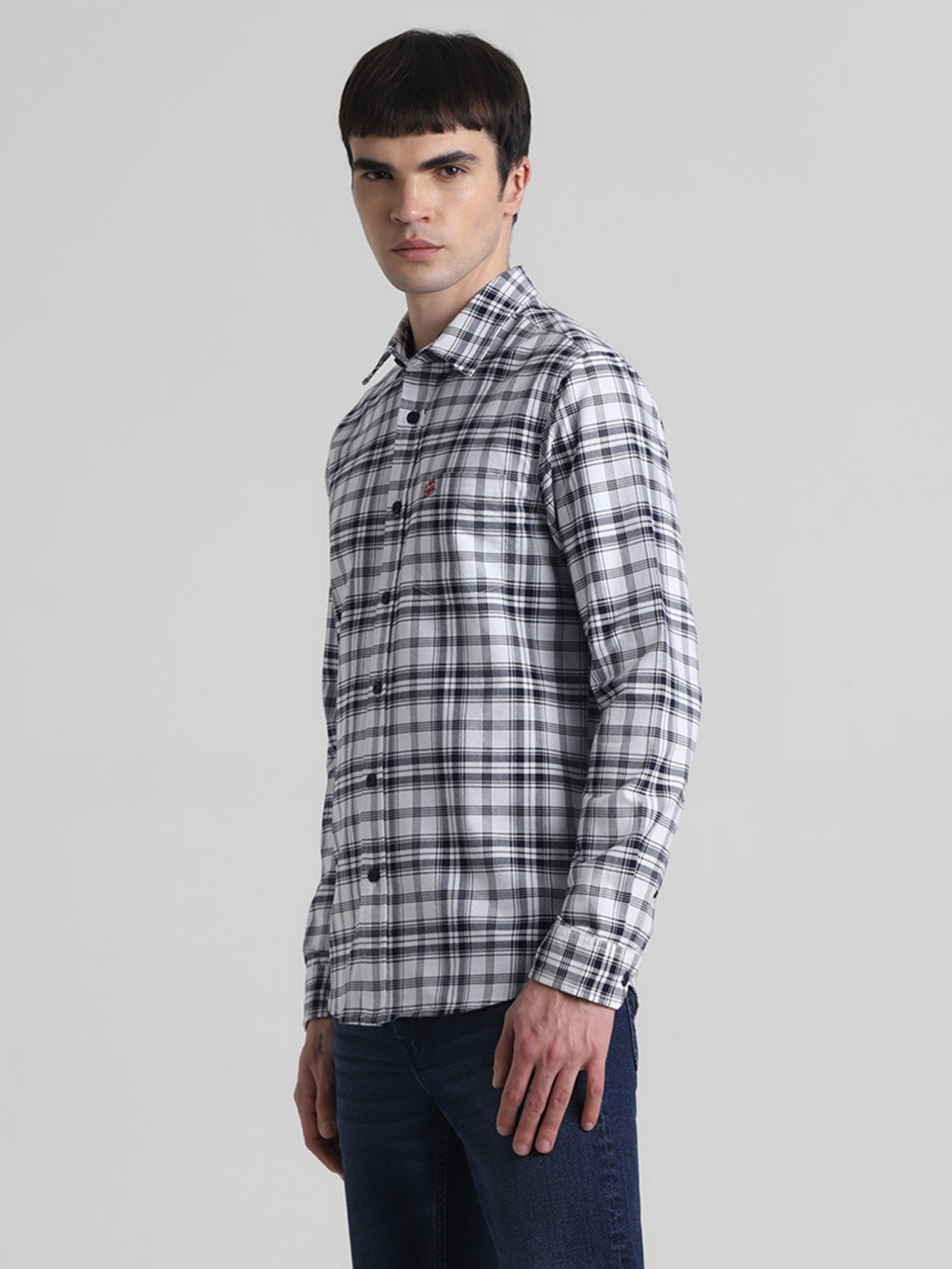 JACK&JONES Slim Check Small Shirts