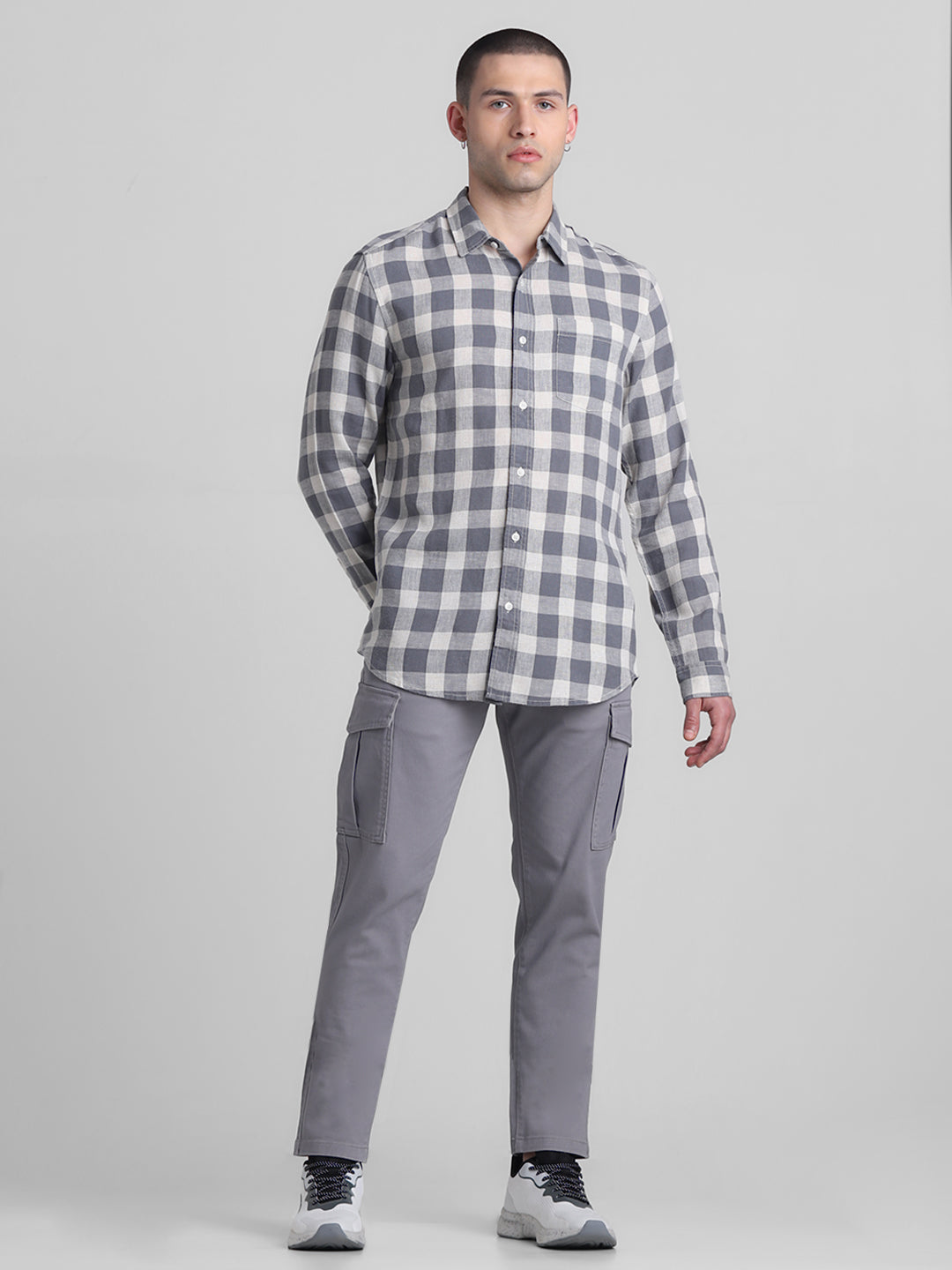 Grey Check Shirt