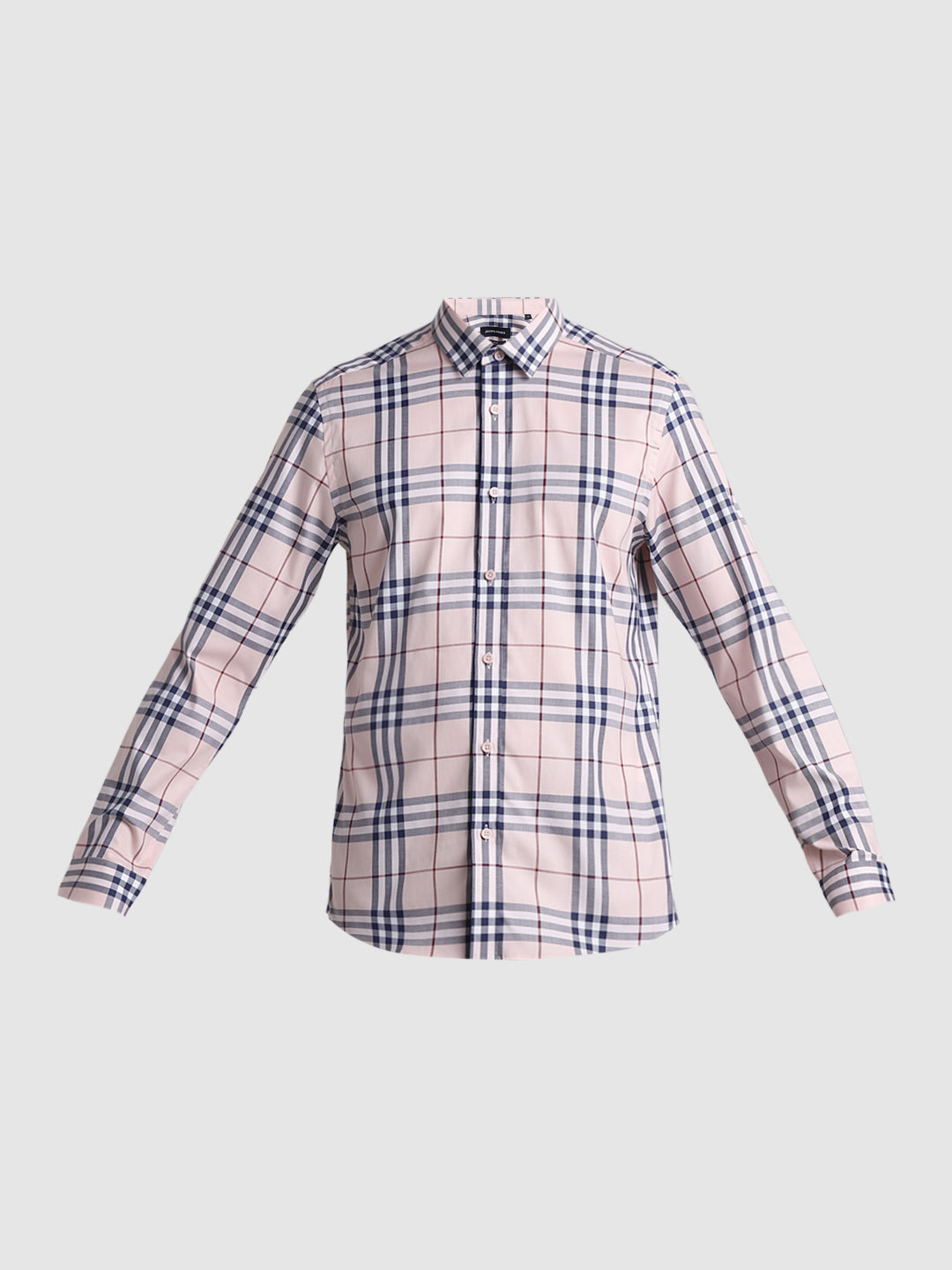 Light Pink Check Cotton Shirt