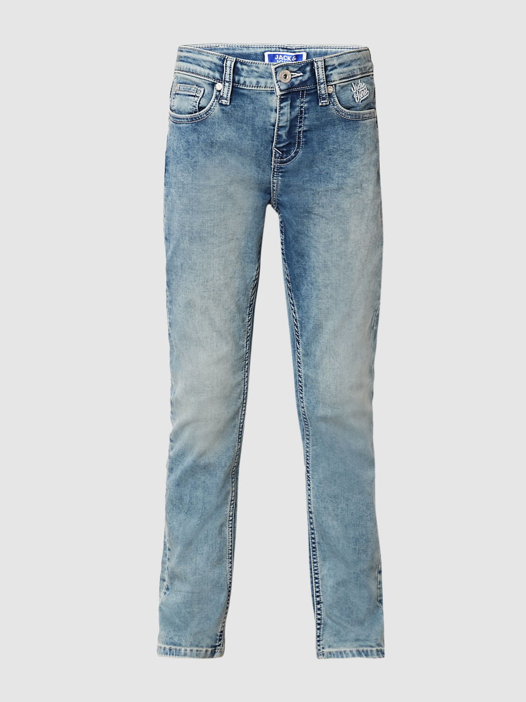 Blue Washed Regular Fit Jeans