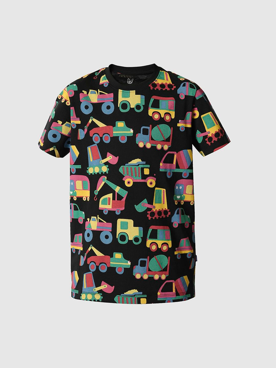Boys Black Car Print Co-ord Set T-shirt