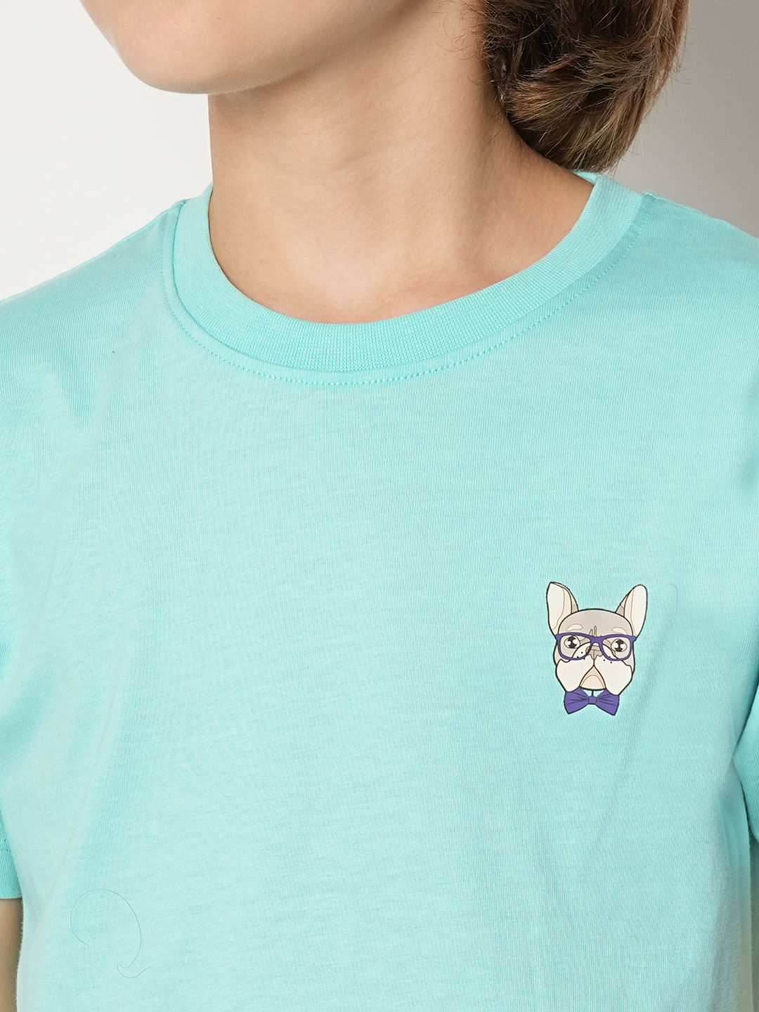 Boys Turquoise Doggo Logo Print T-shirt