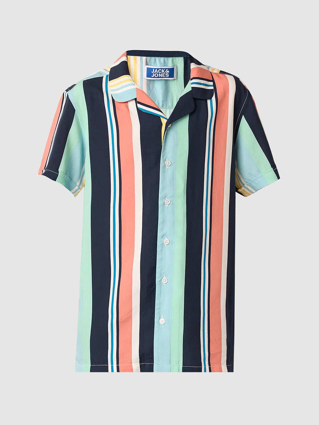 Boys Multi-Colour Striped Co-ord Set Shirt