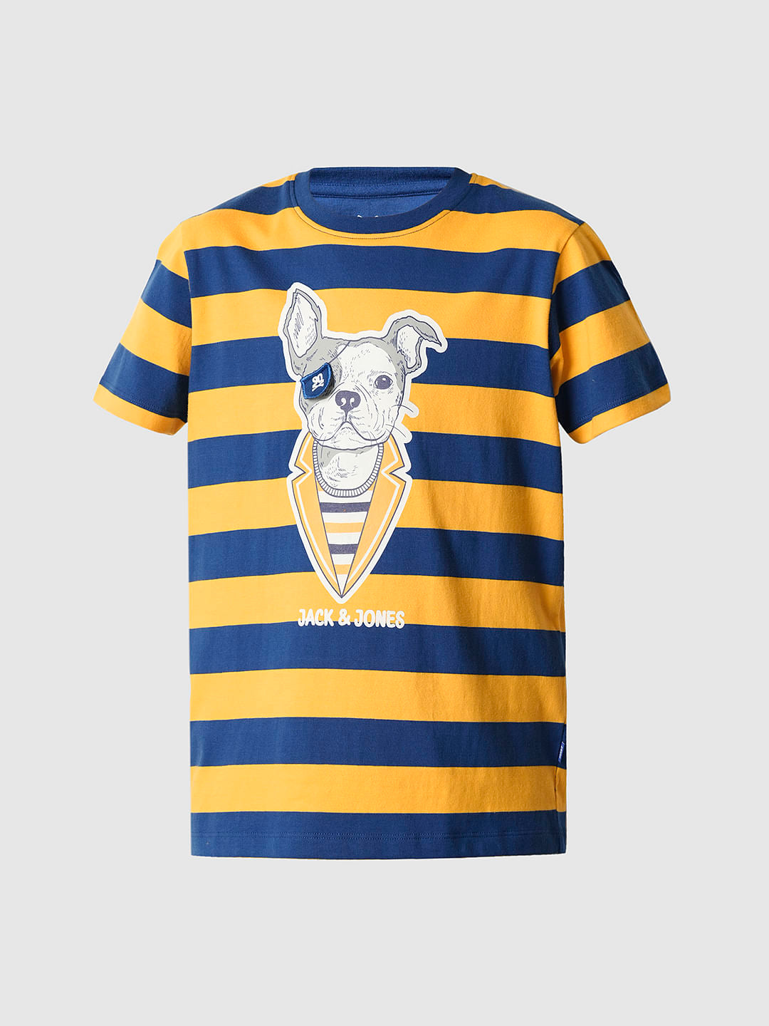 Boys Yellow Striped T-shirt