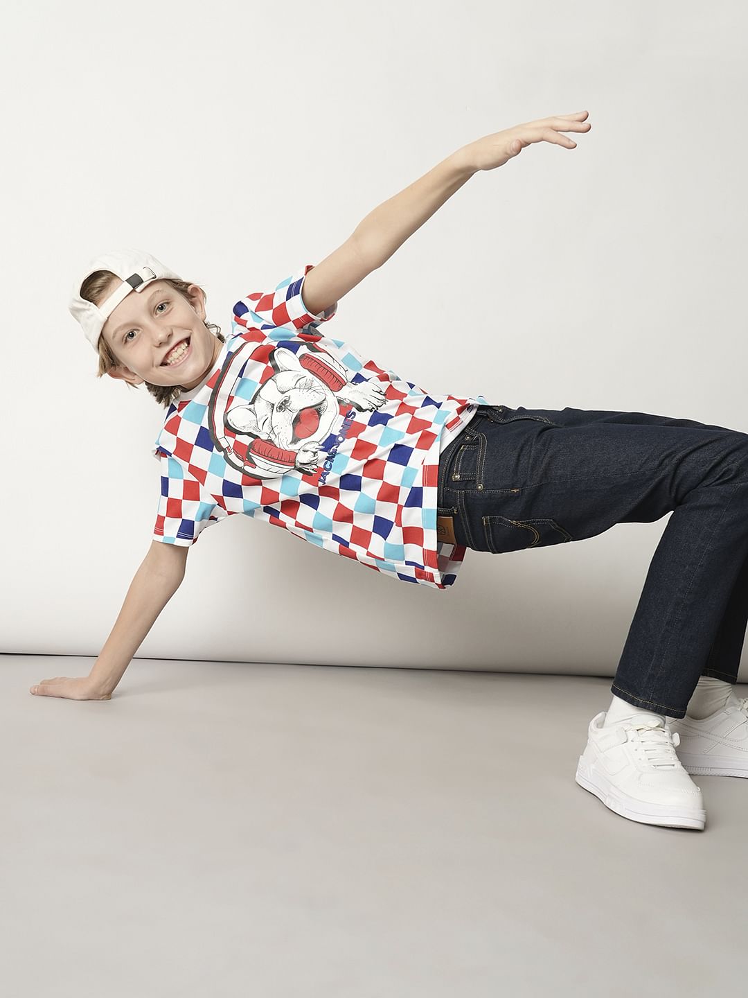 Boys Blue Musical Doggo Print T-shirt