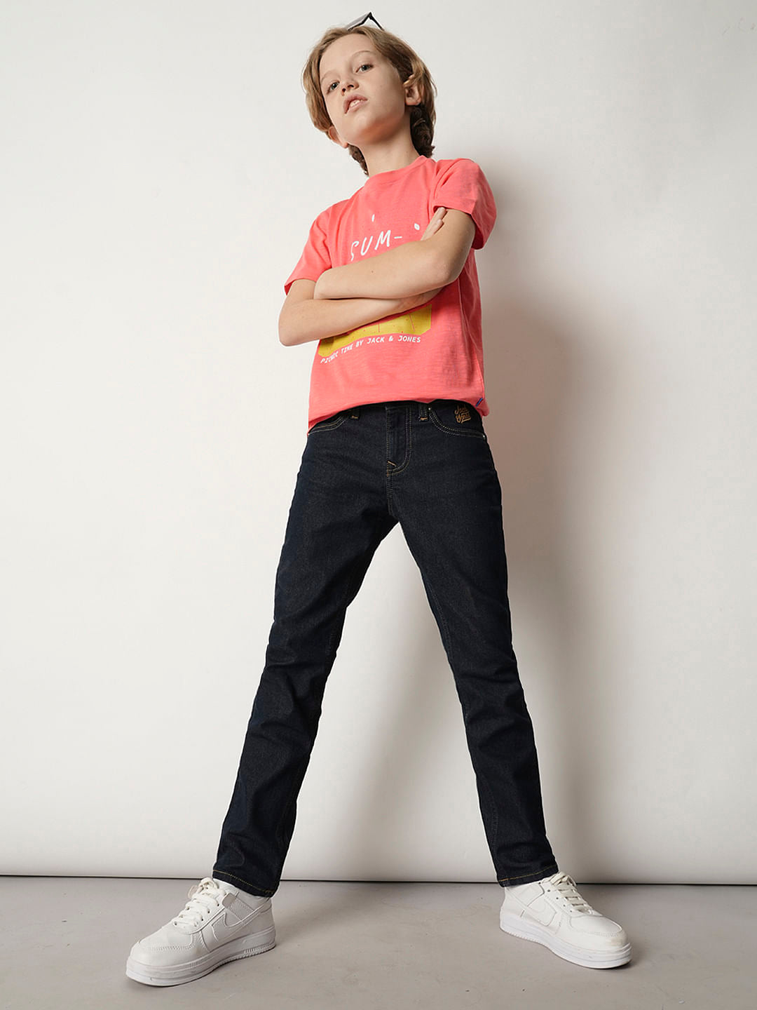 Boys Coral Watermelon Print T-shirt - 4/5Y