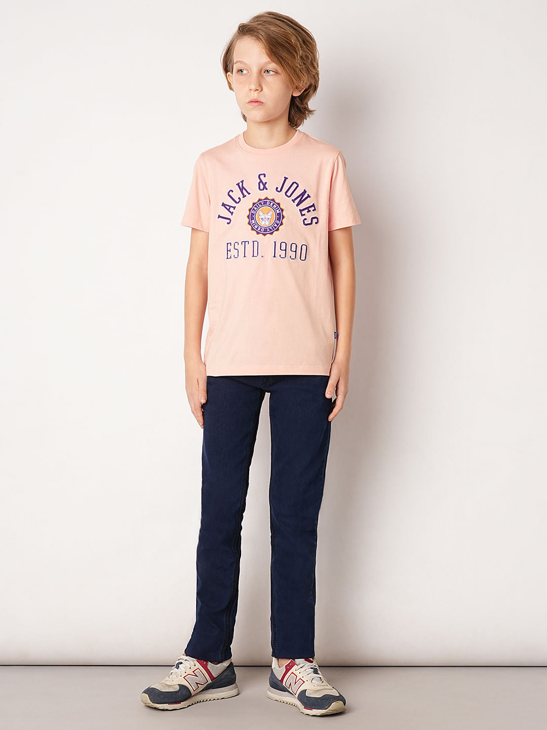 Pink Varsity Embroidered T-Shirt