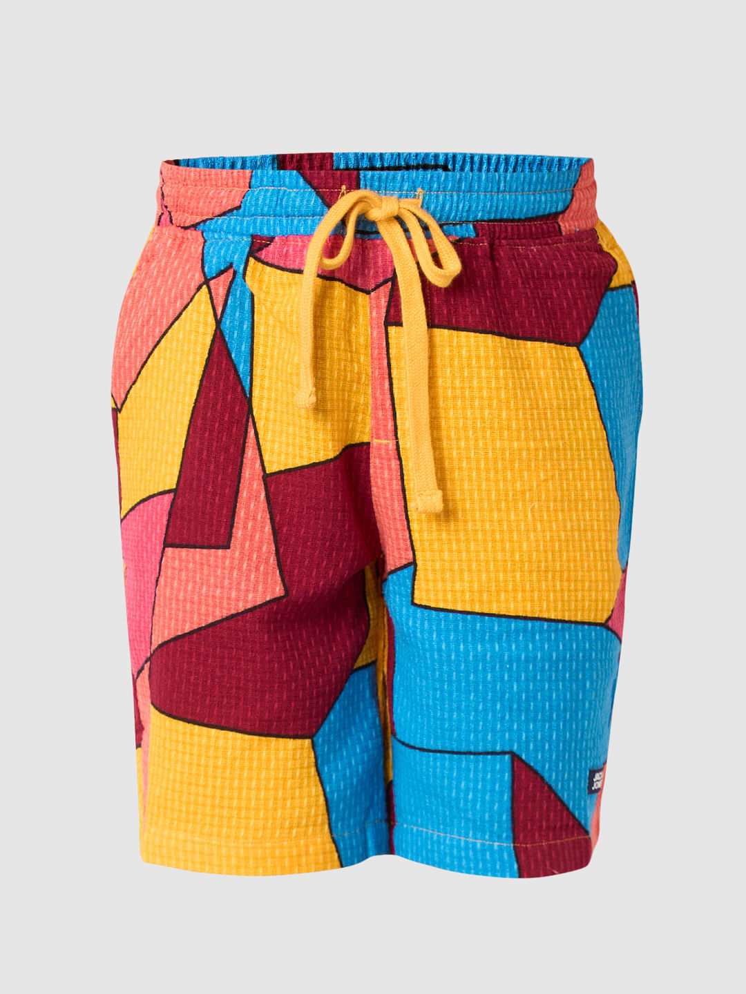 Boys Multi-Colour Abstract Print Co-ord Set Shorts