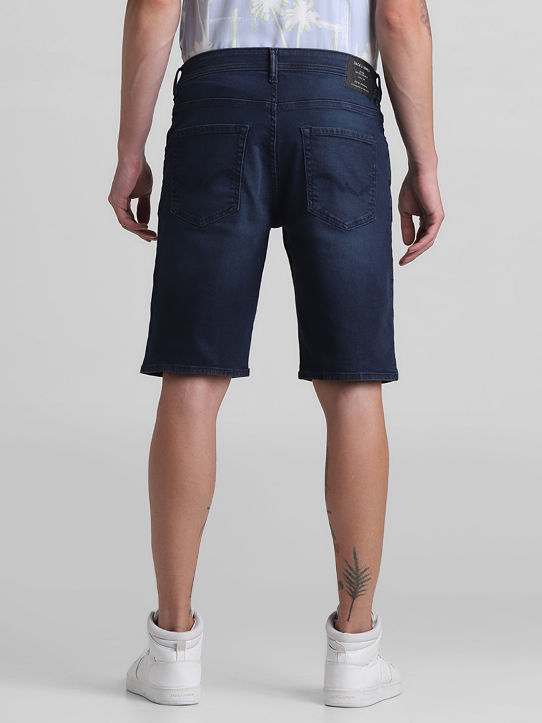 Dark Blue Denim Shorts