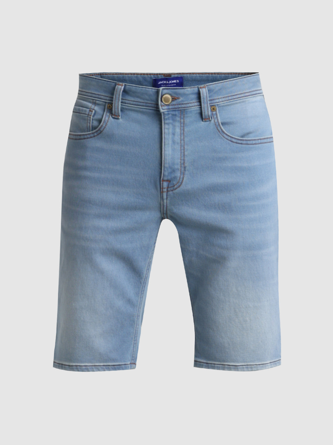 Blue Washed Denim Shorts