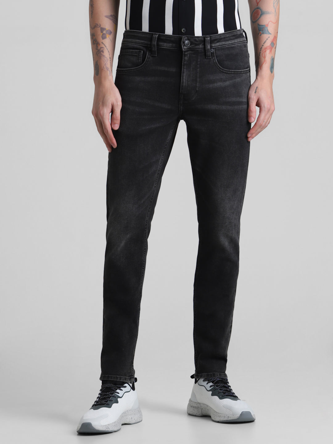 Black 5 Pocket Glenn Slim Fit Jeans - 36/34