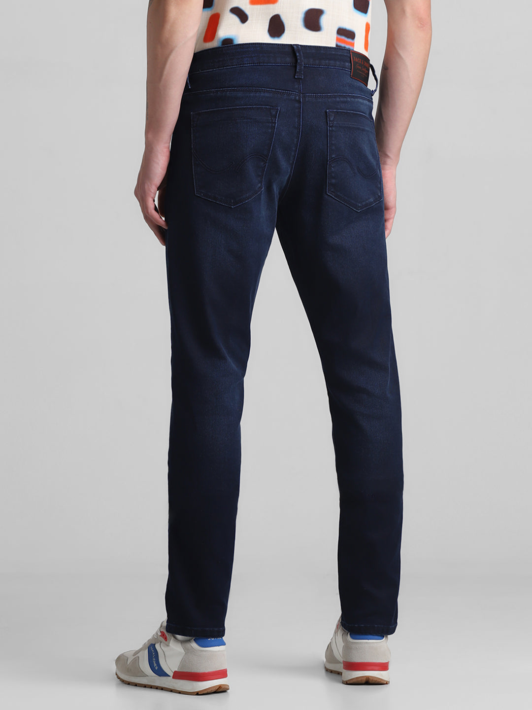 Dark Blue 5 Pocket Glenn Slim Fit Jeans