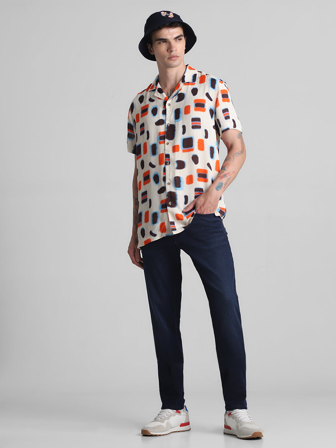 Dark Blue 5 Pocket Glenn Slim Fit Jeans