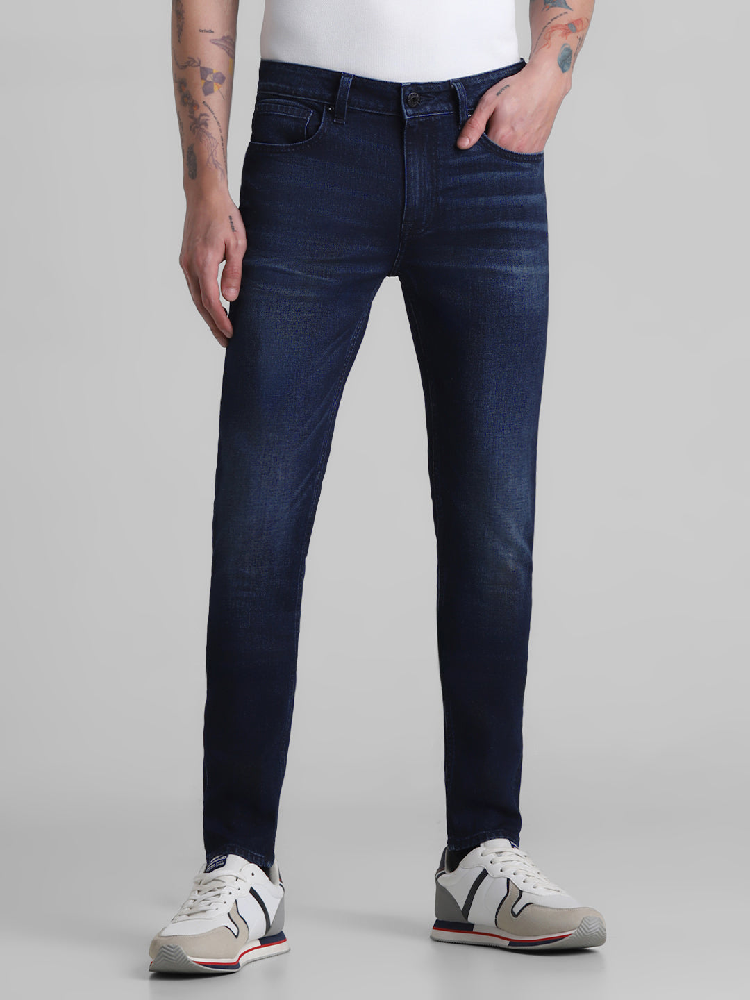 5 Pocket Dark Blue Super Skinny Jeans - 28/30