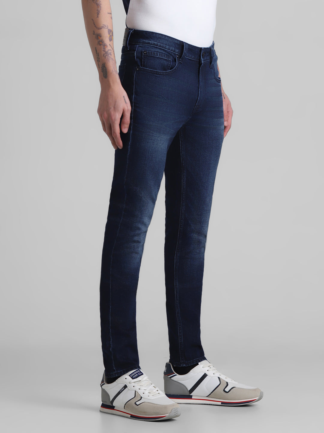 5 Pocket Dark Blue Super Skinny Jeans