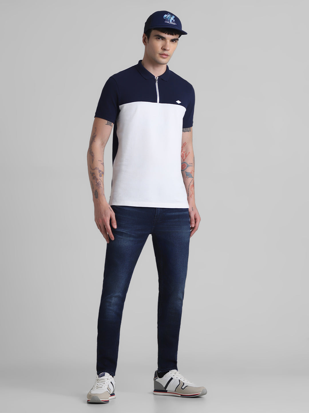 5 Pocket Dark Blue Super Skinny Jeans