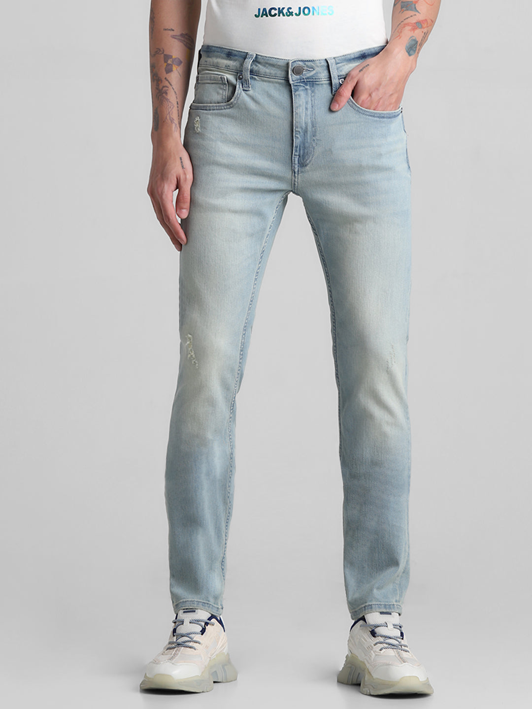Light Blue Washed Ben Skinny Jeans - 28/30