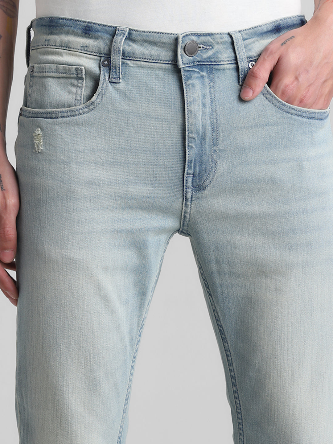 Light Blue Washed Ben Skinny Jeans