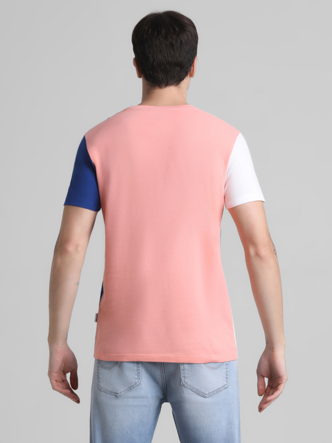 Colourblocked Logo Print T-shirt