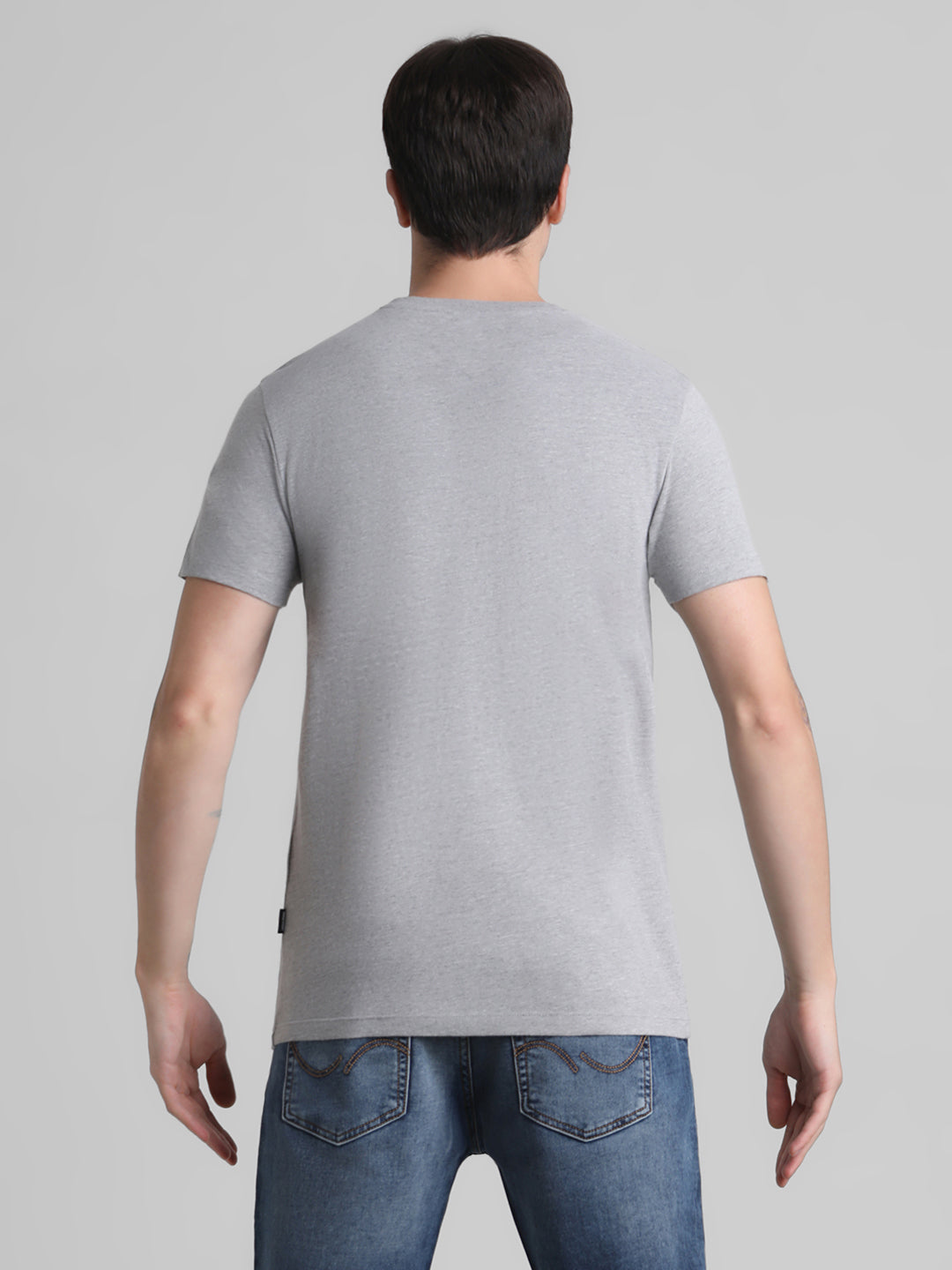 Grey Logo Print T-shirt