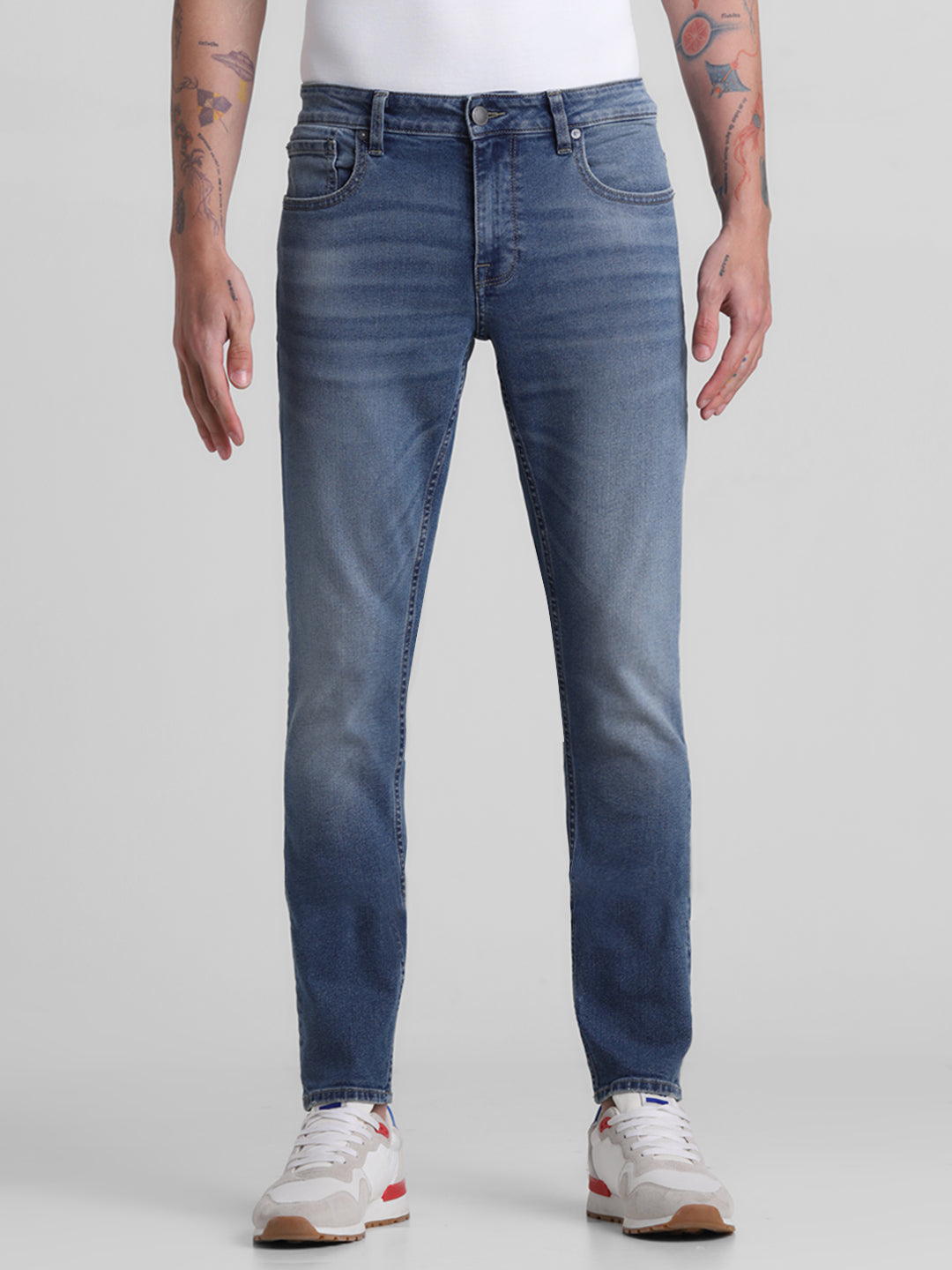 Light Blue 5 Pocket Glenn Slim Jeans