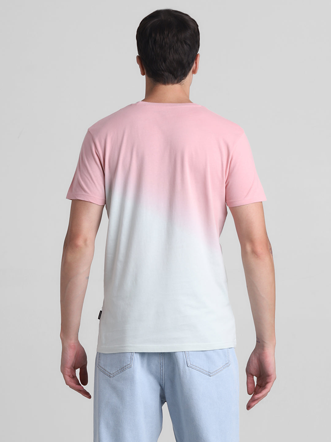 Ombré Colourblocked Cotton T-shirt