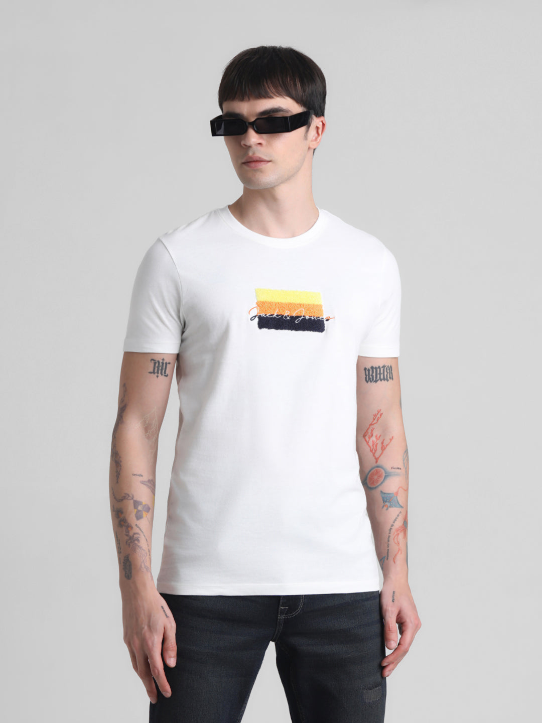 JACK&JONES Slim Embroidery T-Shirts