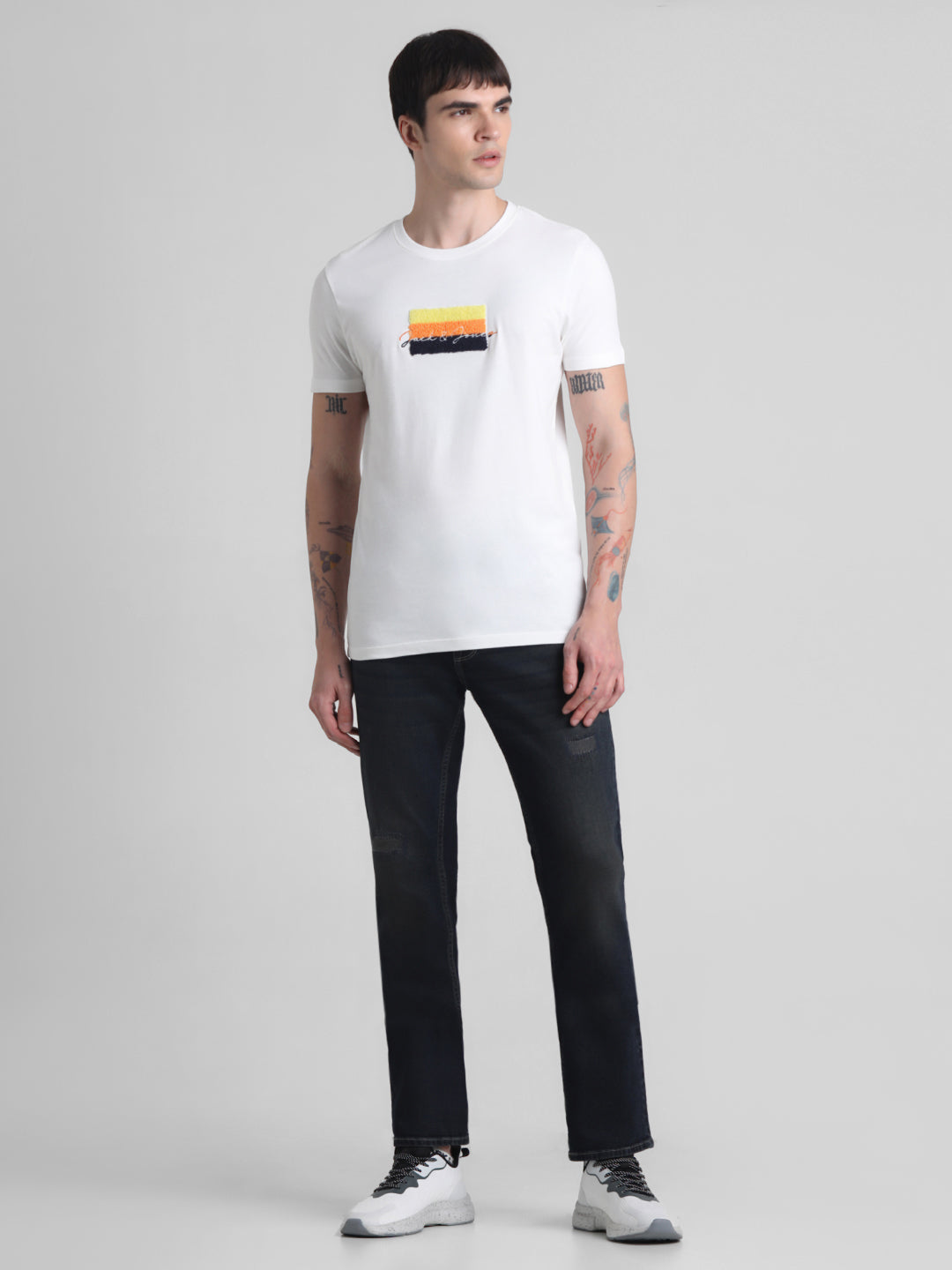 JACK&JONES Slim Embroidery T-Shirts
